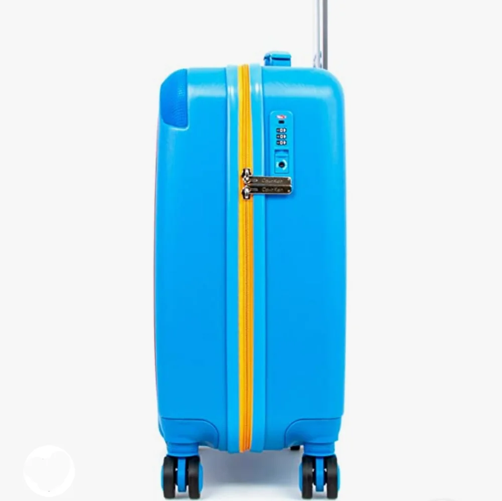Calvin Klein Avenue Lanes Hardside Spinner Luggage with TSA Lock, Sky Bl…